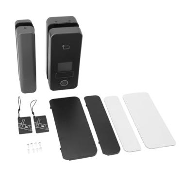 Imagem de Lock de segurança de porta de vidro eletrônico Professional Profissional de tela colorida porta de vidro trava de impressão digital com teclas para porta dupla única