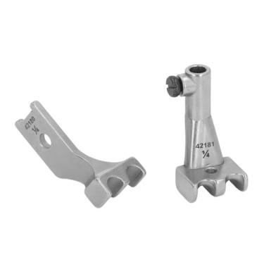 Imagem de MUNEFE 2pcs fivela andando pé Zips, andando calcador pé Zips, laminados Hem calcador pé de couro, decoração de interiores, lona, móveis, toldos, tendas, Etc