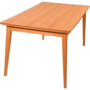 Imagem de Mesa California em Madeira Maciça com Tampo Lâminado 1.60 Amêndoa - Re