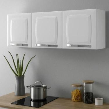 Imagem de Armário Suspenso Aço Cozinha Lavanderia Aéreo Multiuso Itatiaia