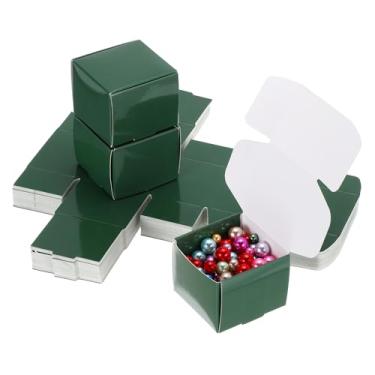 Imagem de PATIKIL Caixas de presente pequenas 5 x 5 x 4 cm a granel com tampa, pacote com 40 mini caixa de presente quadrada dobrável de papel de papelão para brinco, joia de anel, lembrancinha de festa de