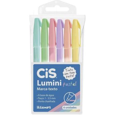 Imagem de Caneta marca texto cis pastel 06un - Sertic
