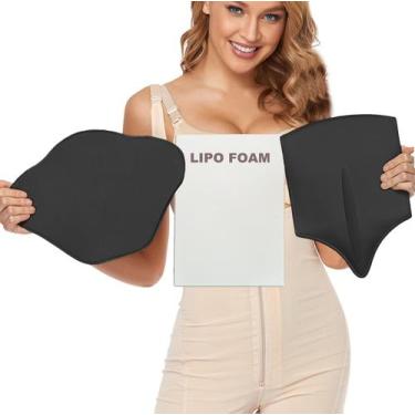 Imagem de Pacote com 3 placas de compressão abdominal Lipo Foam KUSMOO