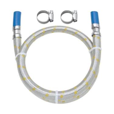 Imagem de Mangueira Flexível Espigão Blukit Para Gás 1/2 1,20m Aço Inox
