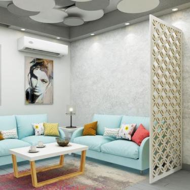 Imagem de Painel Vazado Divisória MDF Valência Branco - Decore Painéis e Divisór