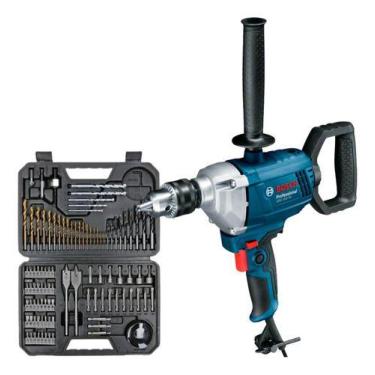 Imagem de Kit Furadeira Sem Impacto Bosch Gbm 1600 Re E 103 Peças 110v, 110V