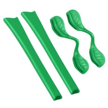 Imagem de BLAZERBUCK Kits de meias de reposição para óculos de sol Oakley Radar Path/Range/Edge/Pitch, Verde escuro, 0