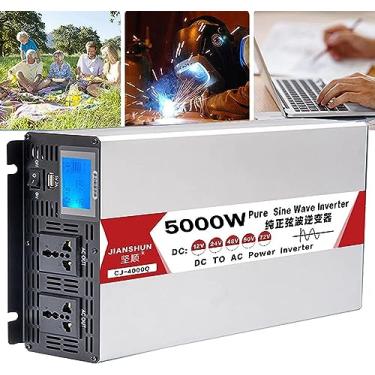 Imagem de Fonte De Alimentação Pure Sie Wave Iverter Dc Voltage Coverter 4000w 5000w 6000w 8000w Coverter Car Trasformer 12v / 24v / 48v / 60v / 72v Dc Para Ac 220v-240v Car Solar Iverter, 24V, 5000W