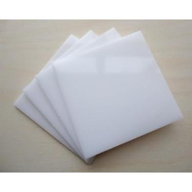 Imagem de Chapa de Acrílico Branco Puro 5mm 100x100cm Placa Premium Translúcida Cast Virgem 100 por cento de Pureza | 1x1m Comunicação Visual | Dobrável