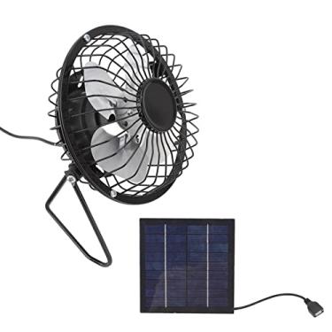 Imagem de Zhjvihx Conjunto de Painel Solar Fotovoltaico, Mini Ventilador Portátil Silencioso Usb de 2.5w, Leve para Carregamento de Celular