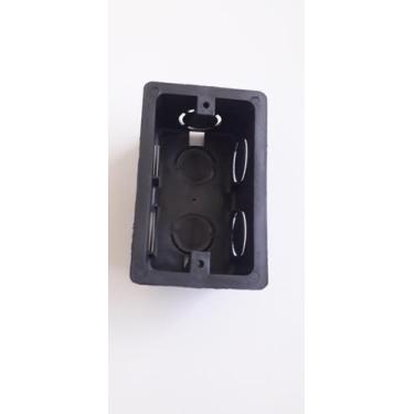 Imagem de Caixa De Luz Para Embutir Parede 4X2 - 10 Unid. - DRT, PRETO