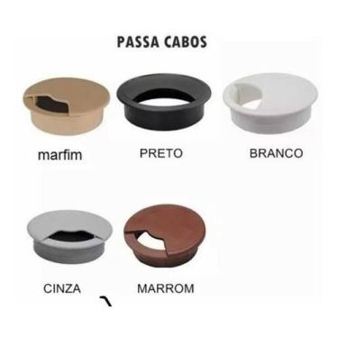 Imagem de Acabamento Passa Fio 59mm 2 Marrom E 8 Marfim - comercial olv