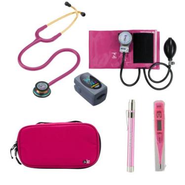 Imagem de KIT Estetoscópio Littmann 3M + Esgifmo + Case + Lanterna + Oxímetro + 