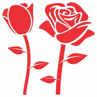 Imagem de Adesivo Rosa - 1 cor - Leo Publicidade, Vermelho