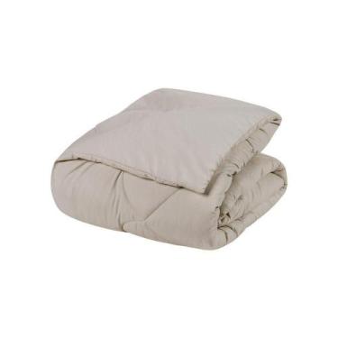 Imagem de Edredom 1 Peça Queen Percal 200 Fios Unique 100% Poliéster - Avelã - O