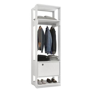 Imagem de Guarda Roupa Modulado Titan Com Porta Branco - Móveis Leão