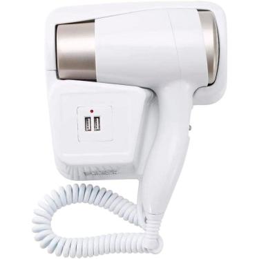 Imagem de Secador De Cabelo De Parede Para Banheiro Academia 2 Usb
