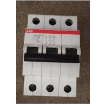 Imagem de Disjuntor Sh203 T C63 63a Tripolar Abb Cod 2cds233001r0634