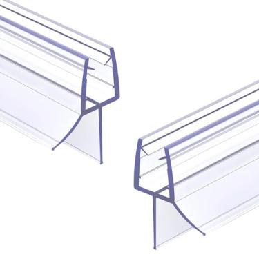 Imagem de ELYXIAN Pacote Com 2 Vedações Inferiores Para Portas De Chuveiro 3/8" X 36" Em Tiras Silicone Vidro, Adequadas Vazamentos Sem Moldura