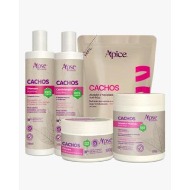 Imagem de Kit Shampoo, Condicionador, máscara, Ativador e Refil Ativador Cachos 