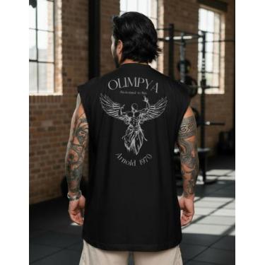 Imagem de Regata Oversized Machao Angel Olimpya Algodão Premium Verão - AL7, Pre