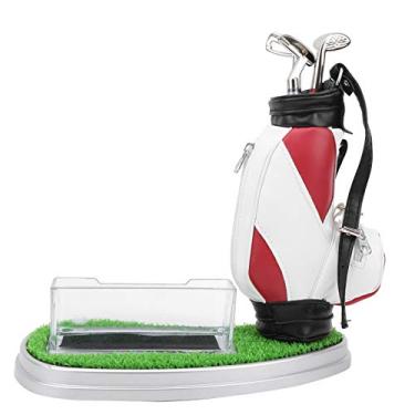 Imagem de KIMISS Porta-canetas Com Relógio e Kit de Caixa de Cartão - Mini Decoração de Mesa para Entusiastas - Acessório Ideal para Escritório e Torneios