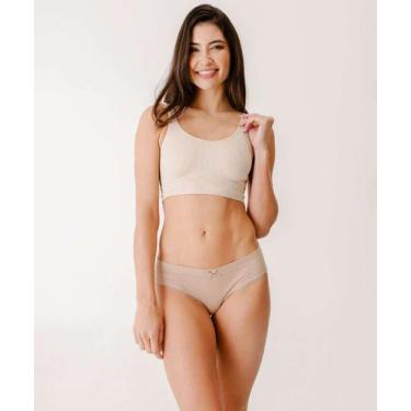 Imagem de Sutiã Top Sem Bojo Textura Sem Costura DelRio-14457, Bege, M