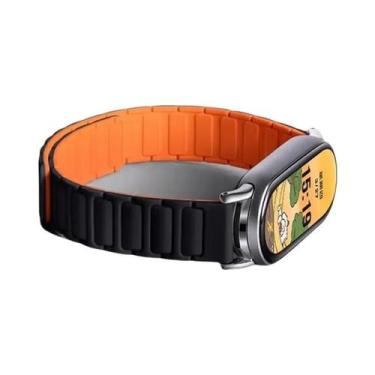 Imagem de Pulseira Magnética De Silicone Em Duas Cores Para Xiaomi Mi Band 8 9, 
