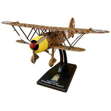 Imagem de 1:72 Simulação Segunda Guerra Mundial Italiana CR.42 Falco Biplane Fighter Modelo de Avião de Liga