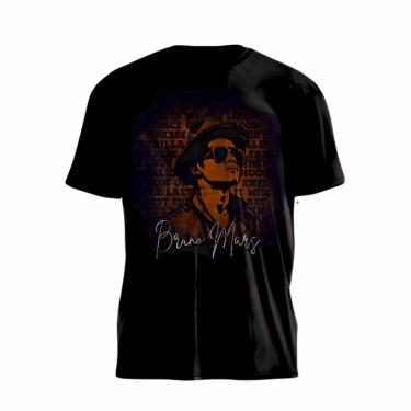 Imagem de Camiseta Bruno Mars Camiseta Show Bruno Mars No Brasil-Masculino
