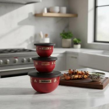 Imagem de Conjunto Tigelas Murano ( 3 Peças ) Tupperware Churrasco