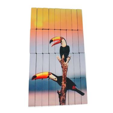 Imagem de Quebra-Cabeça Cognitivo Palitos Sem Encaixe Tucanos 30 Peças