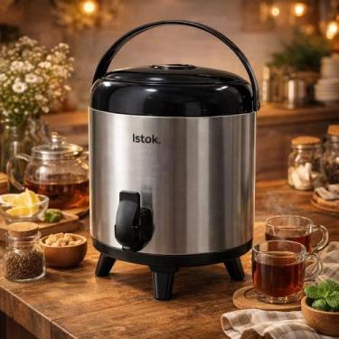 Imagem de Garrafa Térmica Inox Café Chá Bebida Quente Fria Ampola Térmica Alta C