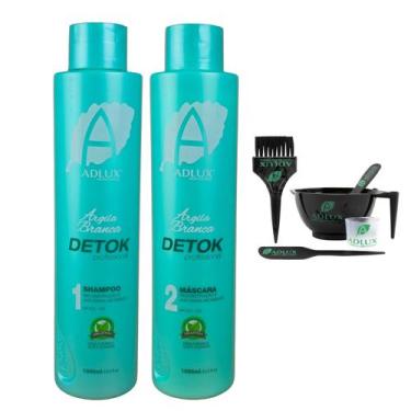 Imagem de Kit Adlux Argila Branca Detox 1L Com Acessórios Adlux Original