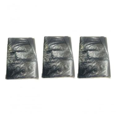 Imagem de Saco para Lixo Reforçado Preto 100L 300 Unidades 0,10MM para Uso Doméstico e Comercial Higipack