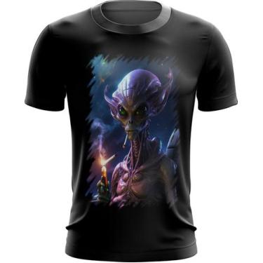 Imagem de Camiseta Dryfit Alien ET Fumando Alienígena 4 - Kasubeck Store®, INF 1