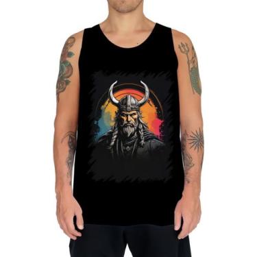 Imagem de Camiseta Regata Guerreiro Viking Nórdico Tribo 12 - Kasubeck Store®, B