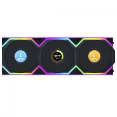 Imagem de Kit 3 fan 120mm argb lian li uni fan sl wireless lcd reverse blade pre