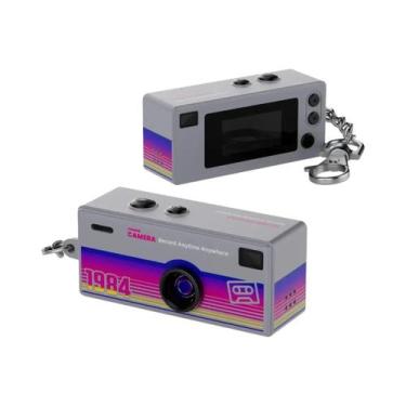 Imagem de Câmera Digital Retrô Com Chaveiro, Mini Filmadora 1080P Com Suporte Pa