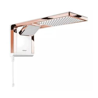Imagem de Chuveiro Eletronico 220/7800 Acqua Duo Branco Rose Gold - Lorenzetti