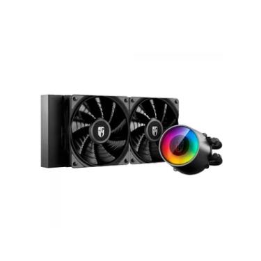 Imagem de Water Cooler 240mm Deepcool Castle 240 V2, RGB, AMD/intel, Preto - Dp-gs-h12ar-cs240v2