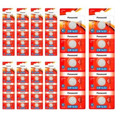 Imagem de 50 Baterias CR1632 Panasonic (10 Cartelas)