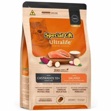 Imagem de Ração Special Cat Ultralife Gatos Castrados 10+ Salmão 10,1kg Premium 