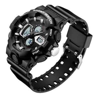 Imagem de  Relógio Masculino Digital SANDA Tela LED Relógio de Pulso Esportivo Militar A Prova D`água 