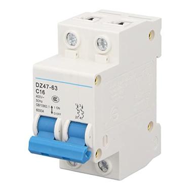 Imagem de Disjuntores de corrente, montagem em trilho DIN 2P disjuntor miniatura 50Hz baixa tensão pequeno para escritório para iluminação