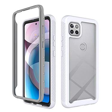 Imagem de For Motorola Moto One 5G Ace Starry Sky Solid Color Series Shockproof PC + TPU Protective Case