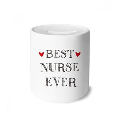Imagem de DIYthinker Best Nurse Ever Quote Respected Money Box Saving Banks Ceramic Coin Case Kids Adults