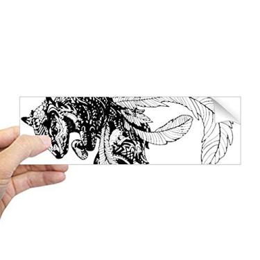 Imagem de DIYthinker Obra-prima chinesa montanhas rios desenho retangular para-choque adesivo notebook janela decalque