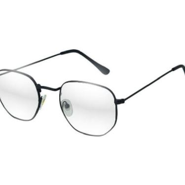 Imagem de Óculos Hexagonal Para Grau Feminino Masculino Vintage Retro