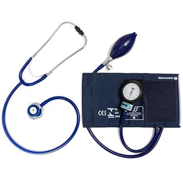 Imagem de Conjunto Estetoscópio e Esfigmomanômetro BIC New Innova Plus Azul